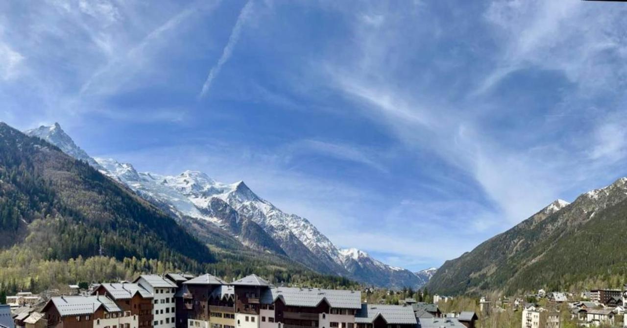 Confortable appt de 55 m avec BALCON-VUE Chamonix Extérieur photo